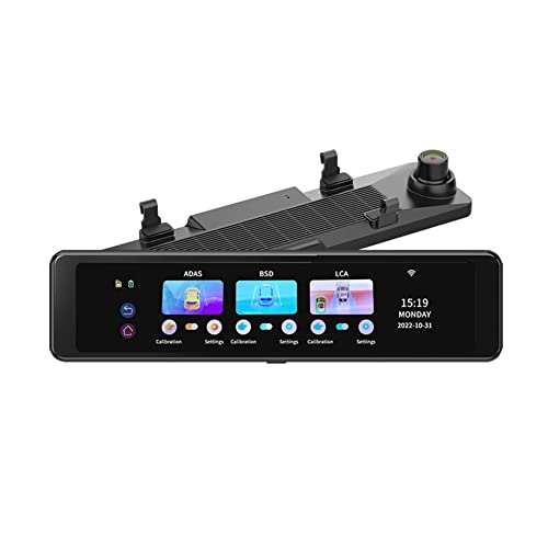 4K Rückfahrkamera Spiegel Dashcam, MoreChioce 11,26 Zoll Voll-Touchscreen Rückspiegelkamera WiFi Einparkhilfe Schleifenaufnahme 1080P Rückfahrkamera Vorne und Hinten AutoKamera von MoreChioce