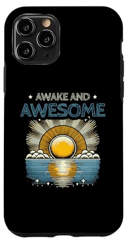 Hülle für iPhone 11 Pro Wach und großartig Lustiger sarkastischer Kaffeemorgenmensch von Morning Person Lazy Gifts