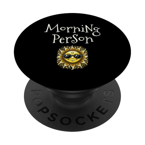 Morning Person Lustiger sarkastischer Kaffeeliebhaber PopSockets Klebender PopGrip von Morning Person Lazy Gifts