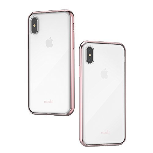 Moshi Vitros Premium Schutzhülle für iPhone X - 30 Jahre Garantie - Stoßfest, Kratzfest,Qi kompatibel (Orchideenrosa) von Moshi