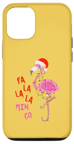 Hülle für iPhone 13 Niedlicher Flamingo singt Weihnachtslieder - Fa La La von Most Wonderful Christmas Shirts & Accessories