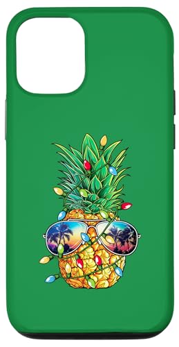 Hülle für iPhone 15 Lustige Ananas mit Sonnenbrille und Girlande - Weihnachts von Most Wonderful Christmas Shirts & Accessories