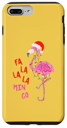 Hülle für iPhone 7 Plus/8 Plus Niedlicher Flamingo singt Weihnachtslieder - Fa La La von Most Wonderful Christmas Shirts & Accessories