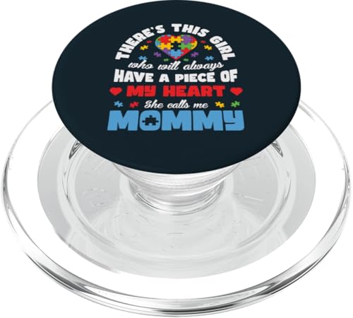 Mutter Tochter Familie Autistische Kinder Autismus Bewusstsein Mama PopSockets PopGrip für MagSafe von Motherhood Autism Apparel.USA