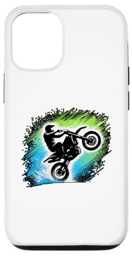 Hülle für iPhone 13 Bunte Kunst Dirt Bike Motocross Fahrer Motorrad Biker von Motocross Dirt Bike Biker Gifts