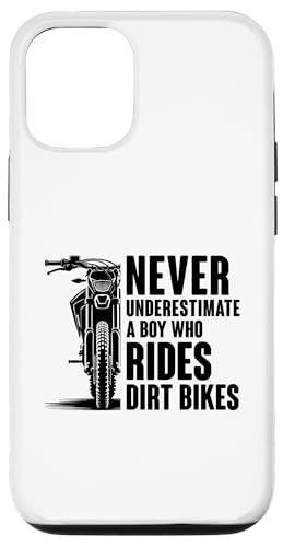 Hülle für iPhone 15 Pro Unterschätze niemals einen Jungen, der Dirtbikes Motocross fährt von Motocross Dirt Bike Biker Gifts