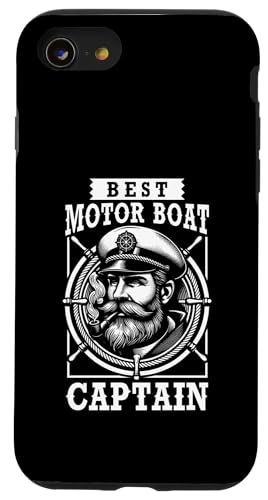 Motorboot Kapitän Motorboot Motorboot Ponton Bootfahren Hülle für iPhone SE (2020) / 7 / 8 von Motor Boat Captain Design