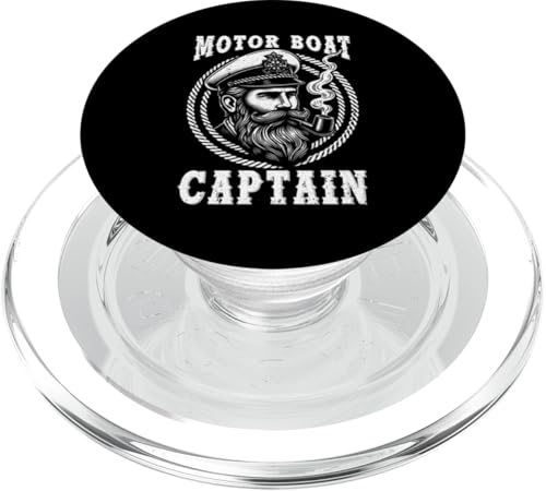 Motorboot Kapitän Motorboot Motorboot Ponton Bootfahren PopSockets PopGrip für MagSafe von Motor Boat Captain Design