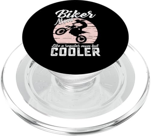 Biker-Mama wie normale Mama, aber cooler, lustige Motorradfrauen PopSockets PopGrip für MagSafe von Motorcycle Rider Gear Apparel Gifts Shop