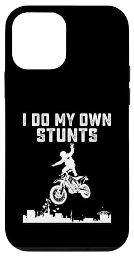 Hülle für iPhone 12 mini Lustiges Motorrad I Do My Own Stunts Motorradfahrer Herren von Motorcycle Rider Gear Apparel Gifts Shop