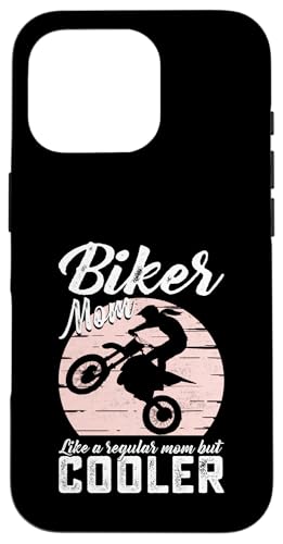 Hülle für iPhone 16 Pro Biker-Mama wie normale Mama, aber cooler, lustige Motorradfrauen von Motorcycle Rider Gear Apparel Gifts Shop