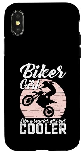 Hülle für iPhone X/XS Biker-Mädchen wie normale, aber coole, lustige Motorradfrauen von Motorcycle Rider Gear Apparel Gifts Shop