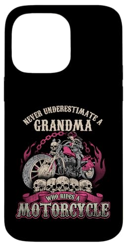 Grandma Biker Chick Lady Motorrad Never Underestimate Hülle für iPhone 14 Pro Max von Motorcycle Tees NYC