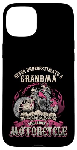 Grandma Biker Chick Lady Motorrad Never Underestimate Hülle für iPhone 15 Plus von Motorcycle Tees NYC