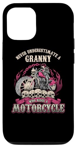 Grandma Biker Chick Never Underestimate Motorrad Damen Hülle für iPhone 12/12 Pro von Motorcycle Tees NYC