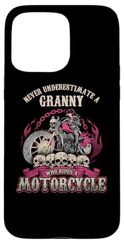 Grandma Biker Chick Never Underestimate Motorrad Damen Hülle für iPhone 15 Pro Max von Motorcycle Tees NYC