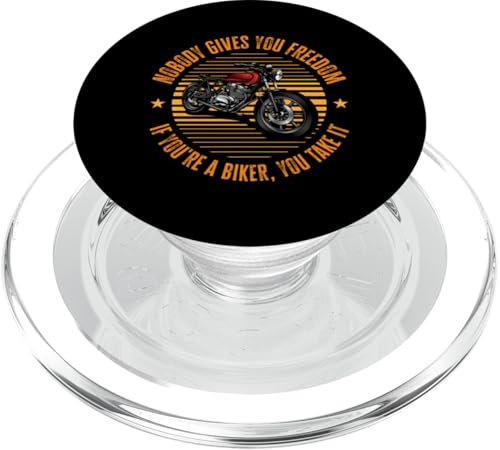 Niemand gibt dir Freiheit, Motorradfahrer PopSockets PopGrip für MagSafe von Motorcycle Two Wheeler Chopper Biker Clothing