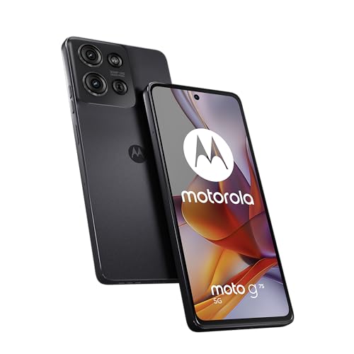 Motorola Moto g75 5G Smartphone (6,78"-FHD+-Display, 50-MP-Kamera, 8/256 GB, 5000 mAh, Android 14) Charcoal Gray, inkl. Schutzcover [Exklusiv bei Amazon] von Motorola