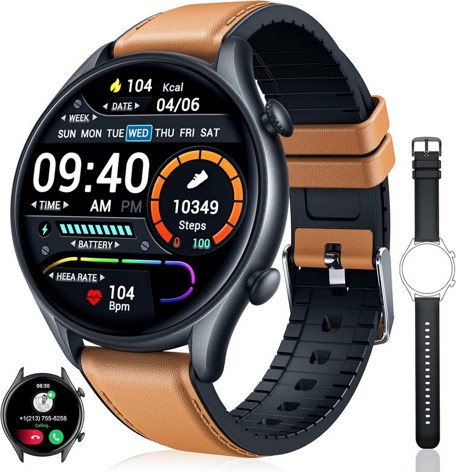 Motsfit Smartwatch (1,32 Zoll, Android iOS) von Motsfit