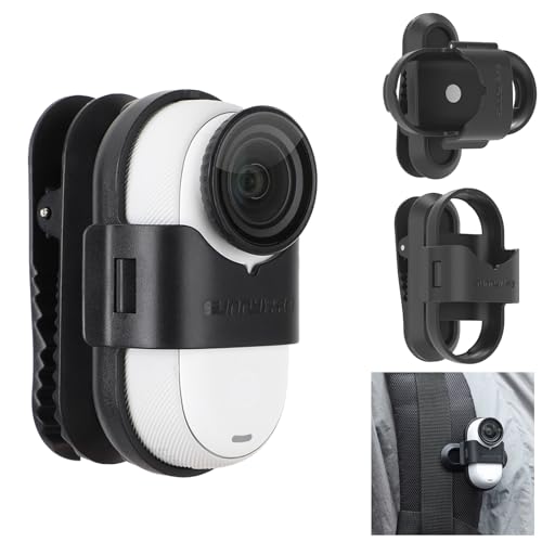 MotuTech Klemmhalterung für Insta360 GO 3S / GO3 360 ° drehbarer Clip für Rucksackgurt, Schnellverschluss von MotuTech