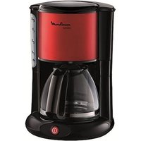 Moulinex FG360D Glas-Kaffeemaschine Subito Metallic-Rot/Schwarz von Moulinex