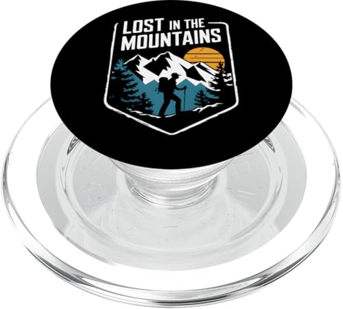 Wandern Berg Trailing Naturliebhaber Retro PopSockets PopGrip für MagSafe von Mountain Adventures Apparel