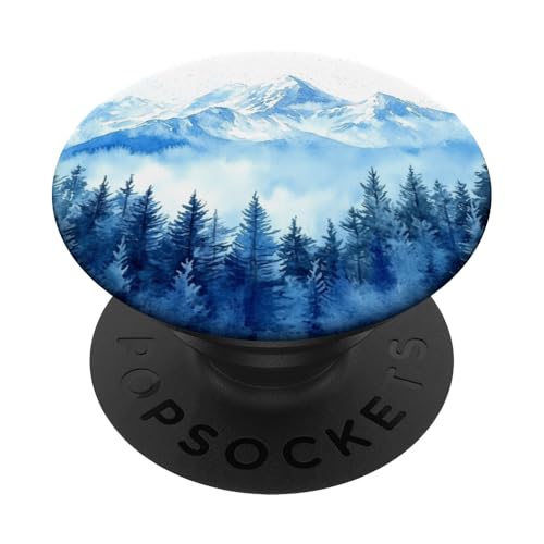 Berge Landschaft Natur Wanderung Wald Design Berg PopSockets Klebender PopGrip von Mountain Nature Design