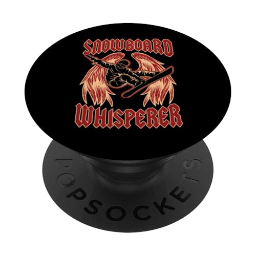 Angel Wings im Rock'n'Roll-Stil von Snowboard Whisperer PopSockets mit austauschbarem PopGrip von Mountain Snowboarding Essentials and Accessories