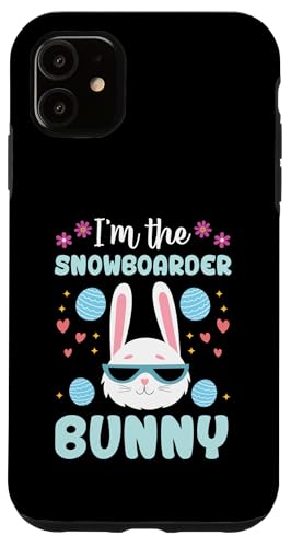 Hülle für iPhone 11 Ich bin der Snowboarder Bunny Matching Family Osterhase von Mountain Snowboarding Essentials and Accessories