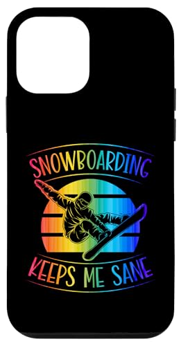 Hülle für iPhone 12 mini Snowboarder Keep Me Sane Retro Vintage Style Snowboarder von Mountain Snowboarding Essentials and Accessories