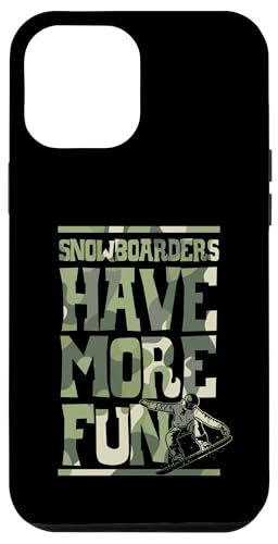 Hülle für iPhone 15 Pro Max Snowboarder haben mehr Spaß Retro Snowboarding Squad von Mountain Snowboarding Essentials and Accessories