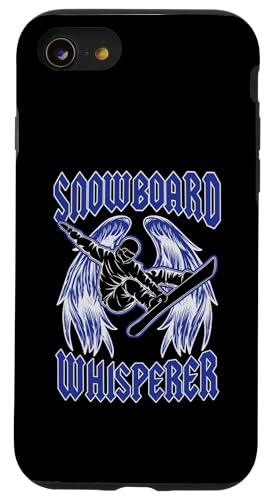 Hülle für iPhone SE (2020) / 7 / 8 Angel Wings im Rock'n'Roll-Stil von Snowboard Whisperer von Mountain Snowboarding Essentials and Accessories