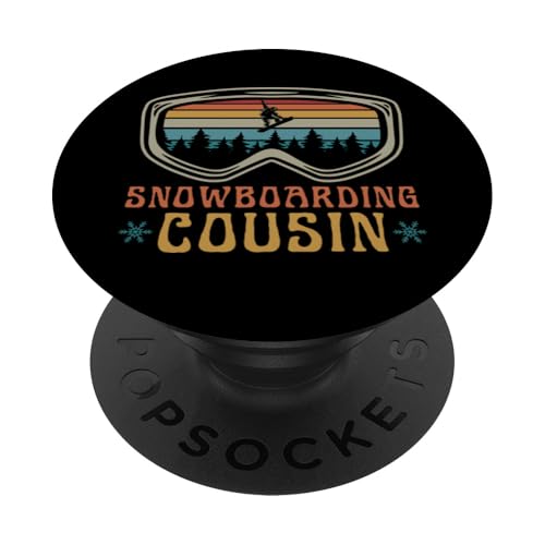 Snowboard Cousin Matching Family Snowboard Trip PopSockets mit austauschbarem PopGrip von Mountain Snowboarding Essentials and Accessories