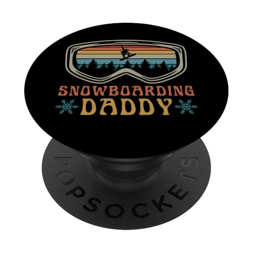 Snowboard Daddy Matching Family Snowboard Trip PopSockets mit austauschbarem PopGrip von Mountain Snowboarding Essentials and Accessories