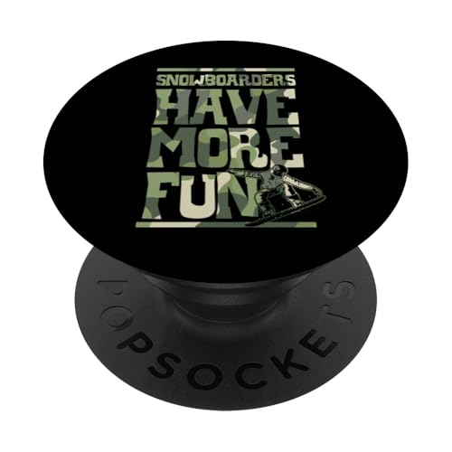 Snowboarder haben mehr Spaß Retro Snowboarding Squad PopSockets mit austauschbarem PopGrip von Mountain Snowboarding Essentials and Accessories