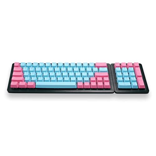 Mountain Everest 60 RGB Gaming-Tastatur – 60% Layout mit Pfeiltasten, geschmierte, Hot-Swap-fähige mechanische Switches, PBT Keycaps, uvm – US ANSI (Everest 60 + Numpad | Linear 45, Quartz A) von Mountain