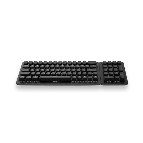 Mountain Everest 60 RGB Gaming-Tastatur – 60% Layout mit Pfeiltasten, geschmierte, Hot-Swap-fähige mechanische Switches, PBT Keycaps, uvm – US ANSI (Everest 60 + Numpad | Linear Speed 45, Black) von Mountain