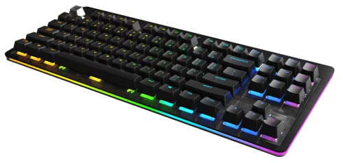 Mountain Everest Core RGB Gaming Keyboard mit hot-swappable Cherry MX Red Switches - US ANSI - Midnight Black von Mountain