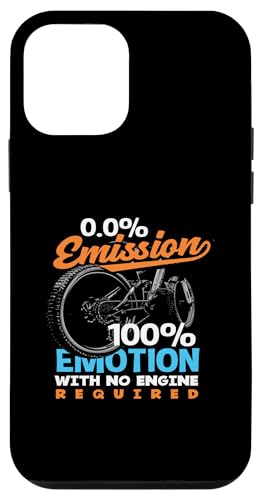 Hülle für iPhone 12 mini 0.0% Emission 100% Emotion With No Engine Required von Mountainbike Abenteuerausrüstung Fahrrad Geschenk