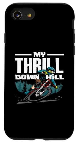 Hülle für iPhone SE (2020) / 7 / 8 My Thrill Down Hill Mountainbike Abenteuer Wald von Mountainbike Abenteuerausrüstung Fahrrad Geschenk