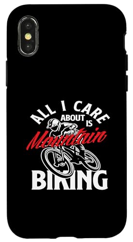 Hülle für iPhone X/XS Alles Was Mich Interessiert Ist Mountainbiking von Mountainbike Abenteuerausrüstung Fahrrad Geschenk