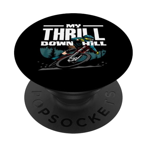 My Thrill Down Hill Mountainbike Abenteuer Wald PopSockets mit austauschbarem PopGrip von Mountainbike Abenteuerausrüstung Fahrrad Geschenk