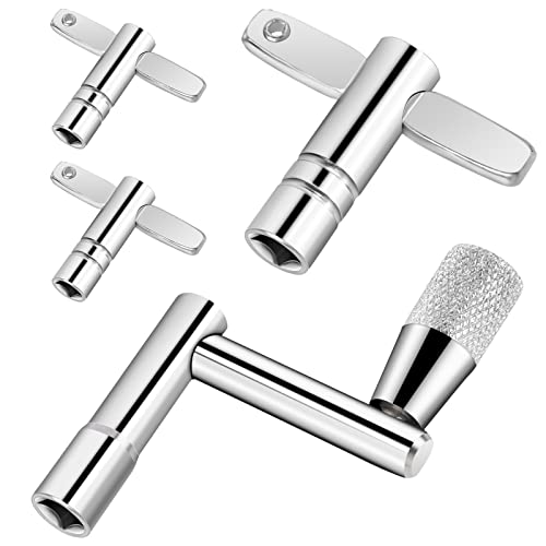 Schlagzeugschlüssel, 4 Stück Schlagzeug Silber ​Stimmschlüssel Schlagzeug Tuning Keys Metall Drum Key Musikinstrument Schlagzeugschlüssel für Schlagzeug Schlaginstrumente Trommel von Mozeat Lens