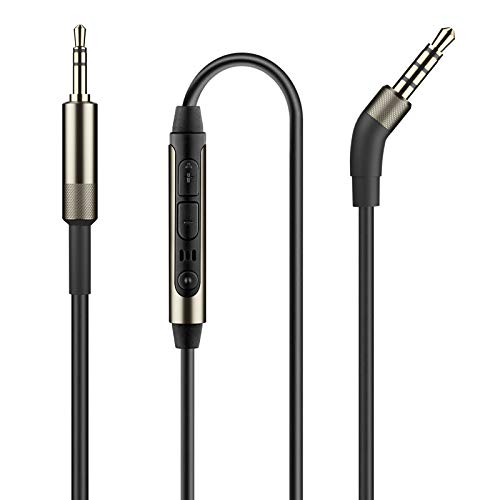 Mr Rex 2,5mm auf 3,5mm Ersatzkabel mit Mikrofon & Lautstärkeregler Kompatibel mit Bose 700 QuietComfort QC35II QC35 QC25, JBL E45BT E55BT E65BTNC & Androids; Kopfhörer Aux Kabel Klinkenkabel (1,5m) von Mr Rex