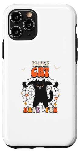 Hülle für iPhone 11 Pro Schwarze Katze Halloween von Mr. Goodvibez