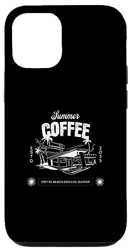 Hülle für iPhone 14 Pro Sommer Kaffee Strandhaus von Mr. Goodvibez