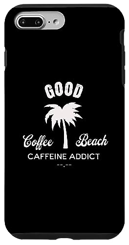 Hülle für iPhone 7 Plus/8 Plus Palmen Kaffee Strand Urlaub von Mr. Goodvibez