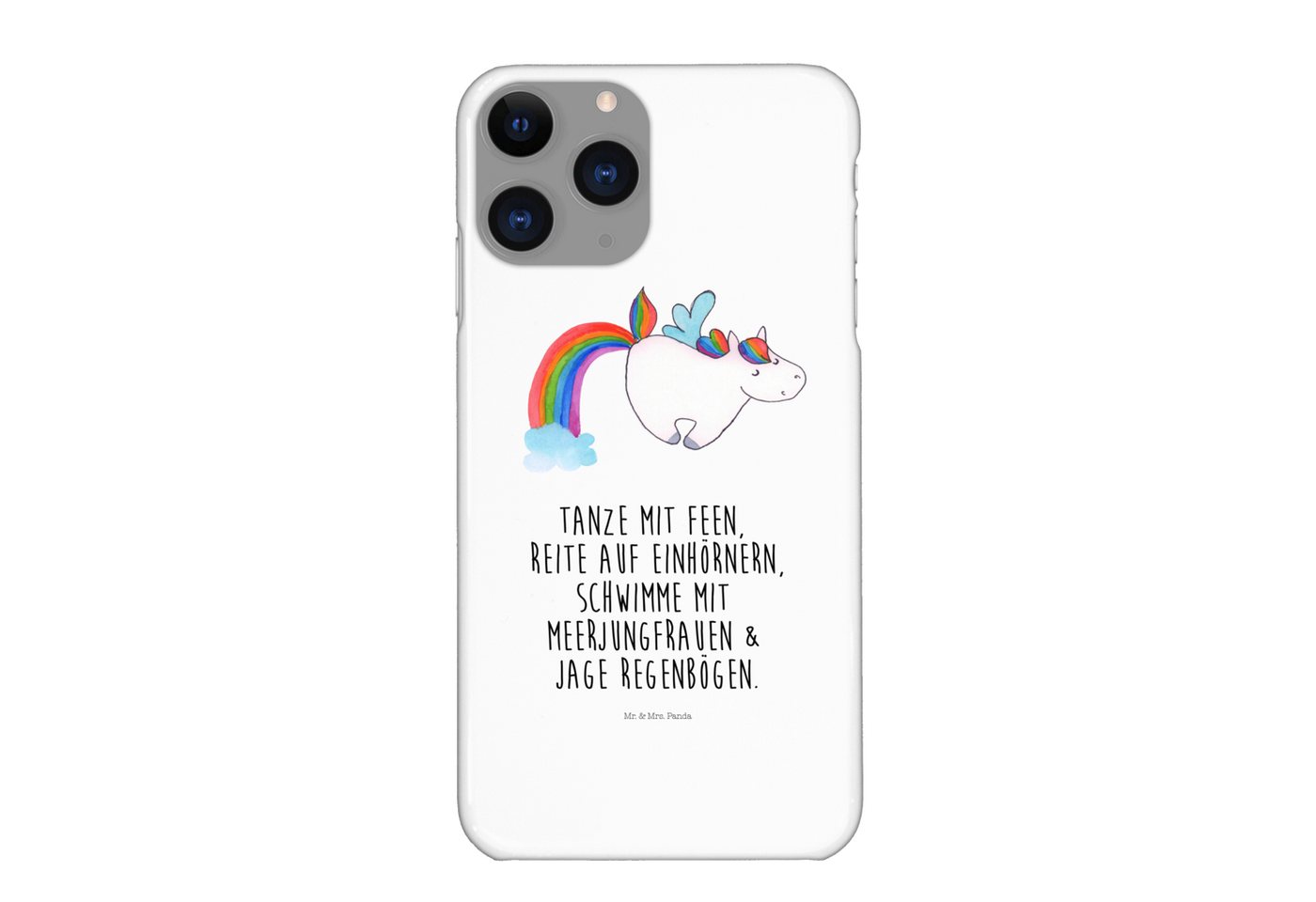 Mr. & Mrs. Panda Handyhülle Einhorn Pegasus - Weiß - Geschenk, Realität, Spielen, Iphone 11 Pro von Mr. & Mrs. Panda