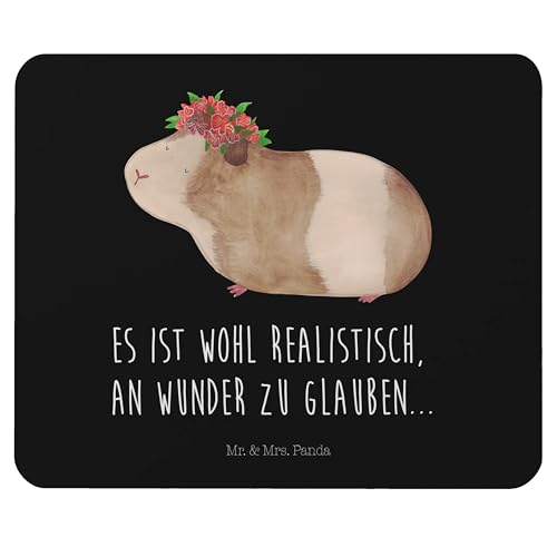 Mr. & Mrs. Panda Mauspad Meerschweinchen Weisheit - Geschenk, lustige Sprüche, Arbeitszimmer, PC Zubehör, Mousepad, Motivation, Mausunterlage, von Mr. & Mrs. Panda