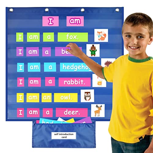 Klassenzimmer-Kalender-Taschendiagramm Zum Lernen von Kindern, Klassenzimmer-Kalender-Dekoration mit Speziellen Bildungskarten, Lehrer- und Klassenzimmer-Must-have-Zubehör, von Mrisata